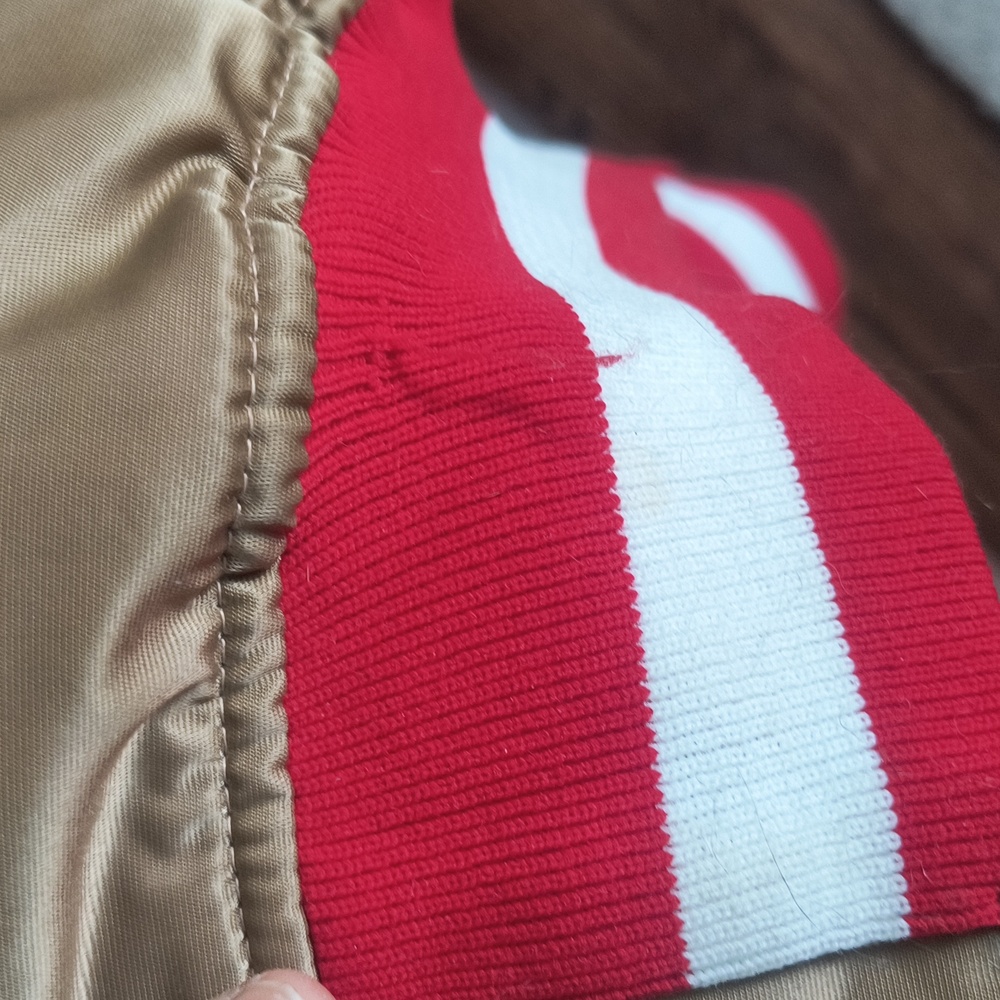 VTG NFL Super Bowl 19 Champions San Francisco 49ers Gold Bomber Starter Jacket - Picture 9 of 17